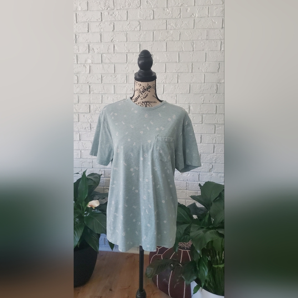 Reyn Spooner Shirt Adult Large Green Short Sleeve Hawaiian Casual Men's